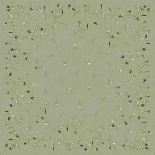 Einweg Dunicel Bio Tischdecken 84x84cm Noel Pistachio - 100 Stück