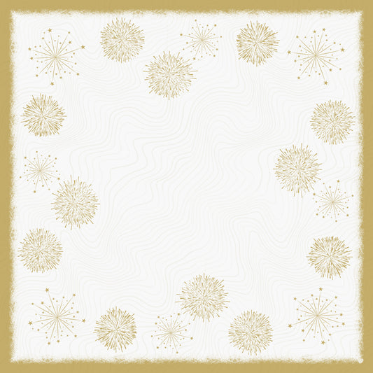 Einweg Dunicel Bio Tischdecken 84x84cm Sparkly White - 100 Stück