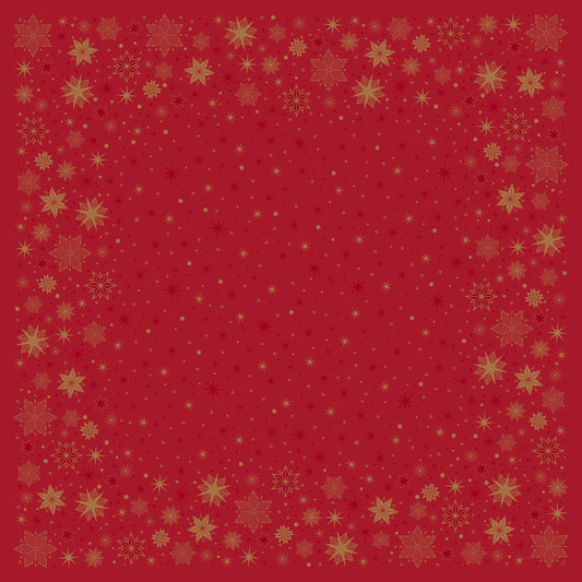 Einweg Dunicel Bio Tischdecken 84x84cm Stargazing Red - 100 Stück