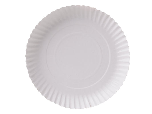 Pappteller rund Frischfaser weiß 24cm - 500 Stück