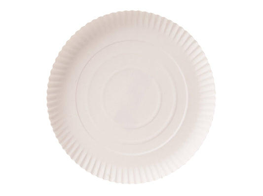 Pappteller rund Frischfaser weiß 28cm - 200 Stück