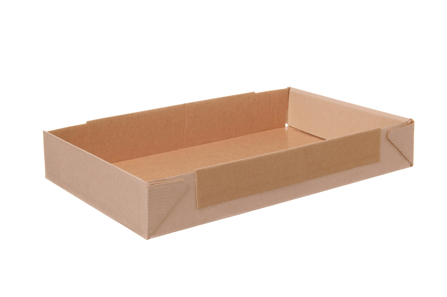 Einweg Kuchen Backform eckig braun 260x170x40mm - 400 Stück