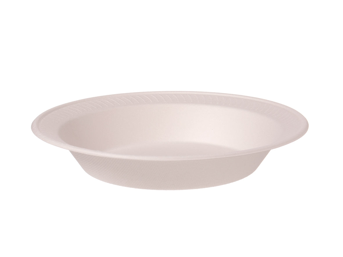 Einweg Salatschale mit Deckel Bagasse 22,5cm - 600 Stück