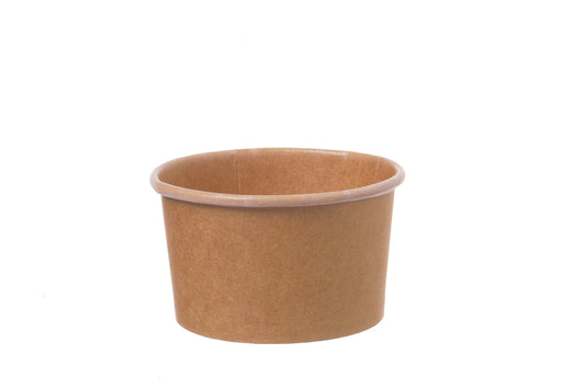 Eisbecher Pappe braun 120ml - 1000 Stück