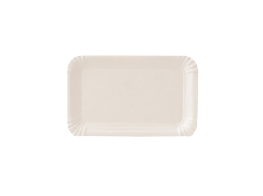 Pappteller eckig weiss Frischfaser 10x16cm - 3000 Stück