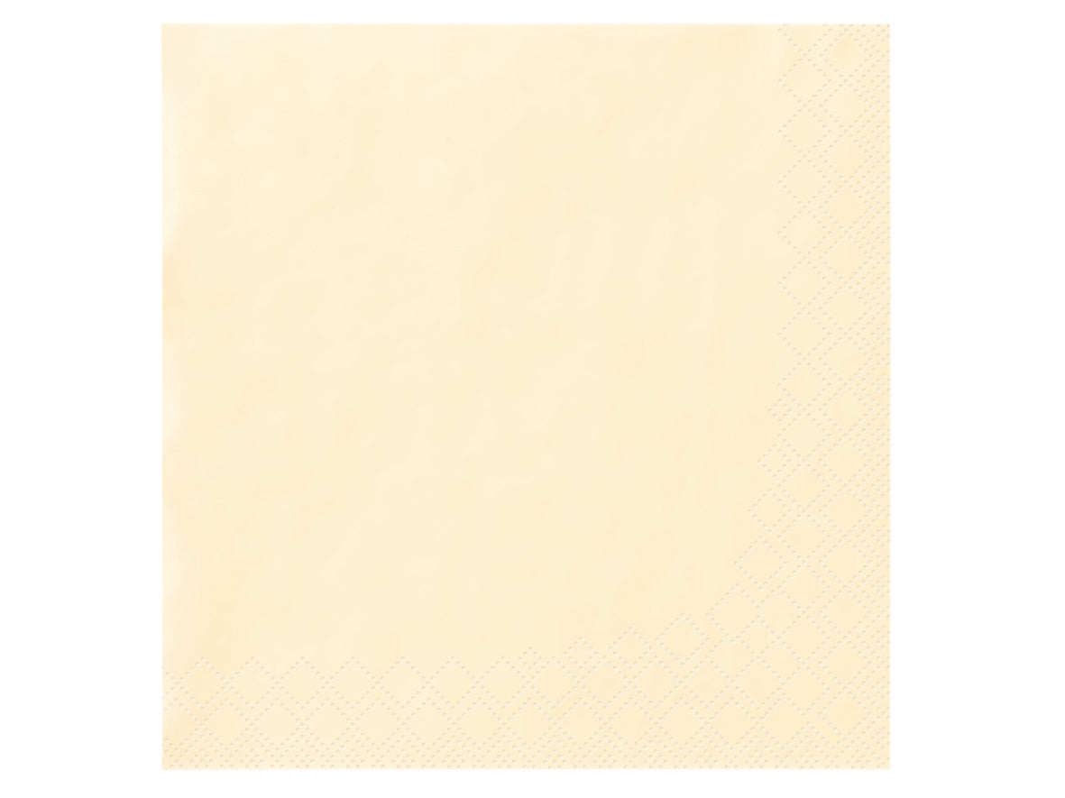 Servietten 40x40cm 2-lagig 1/4 Falz Creme - 1500 Stück