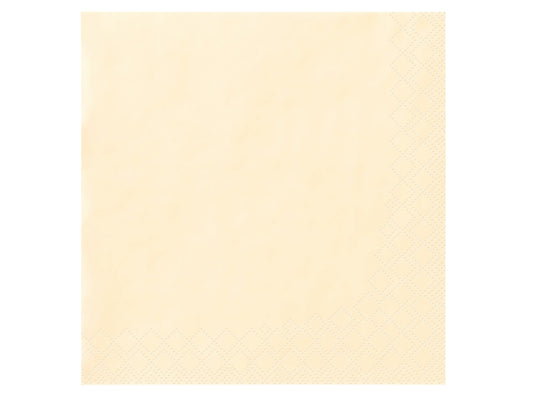 Servietten 40x40cm 2-lagig 1/4 Falz Creme - 1500 Stück