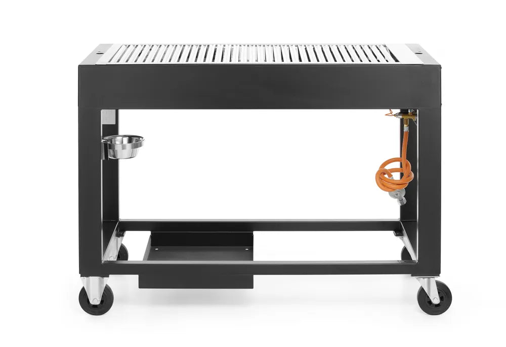Gasgrill Tampa, HENDI, Schwarz, 10kW, 1260x580x(H)900mm