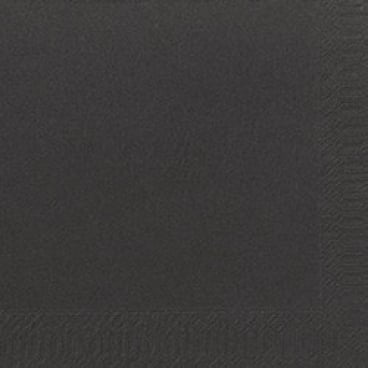 Servietten 40x40cm 3-lagig 1/4 Falz Schwarz - 1000 Stück