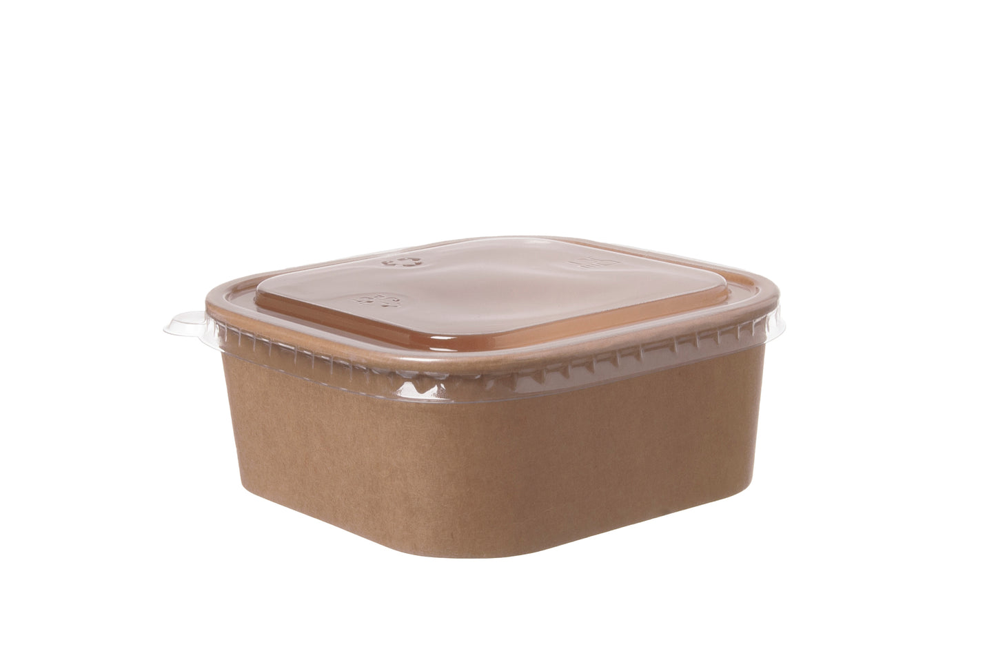 Salatschale quadratisch 500ml 130x130x38mm inkl. Deckel - 300 Stück