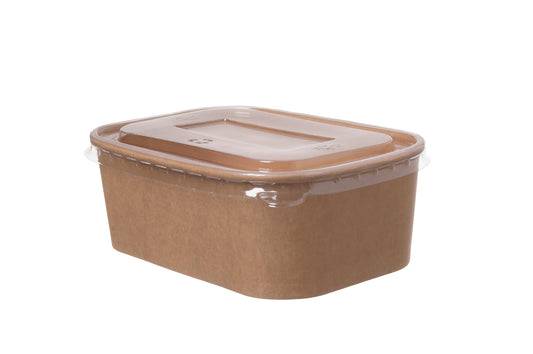 Salatschale rechteckig 750ml 171x118x57mm inkl. Deckel  - 300 Stück