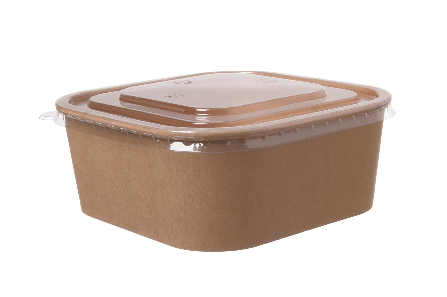 Salatschale quadratisch 1250ml 170x170x65mm inkl. Deckel  - 300 Stück