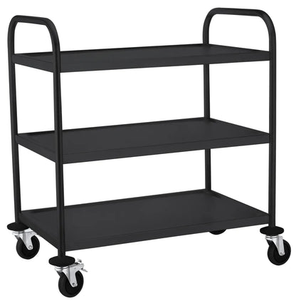 Servierwagen mattschwarz, HENDI, 905x585x(H)945mm