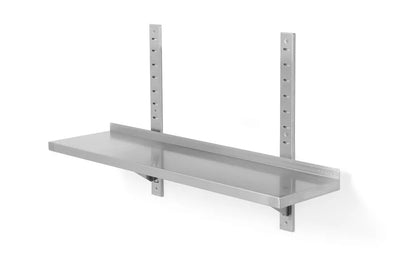 Wandablage einstellbar, einfach, mit 2 Halterungen, HENDI, 1200x300x(H)600mm