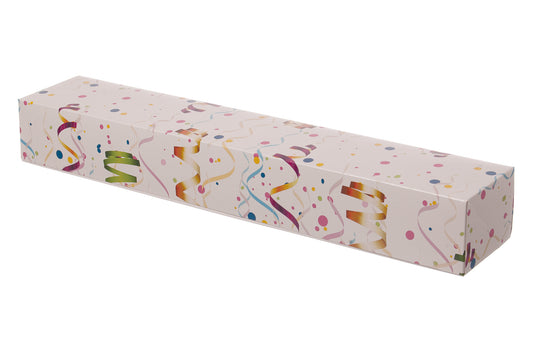 Berliner Box Krapfen Karton Konfetti 600x110x80mm - 60 Stück