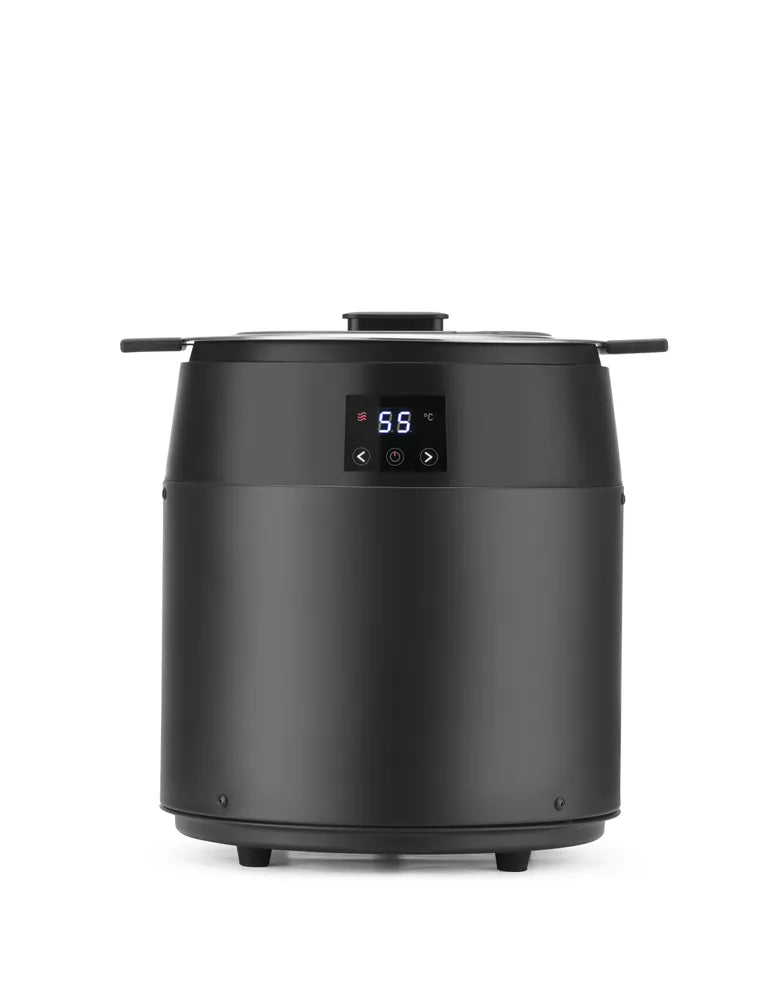 Suppenkessel ohne Wasser, 10L, HENDI, 10L, Schwarz, 220-240V/450W, ⌀330x(H)398mm