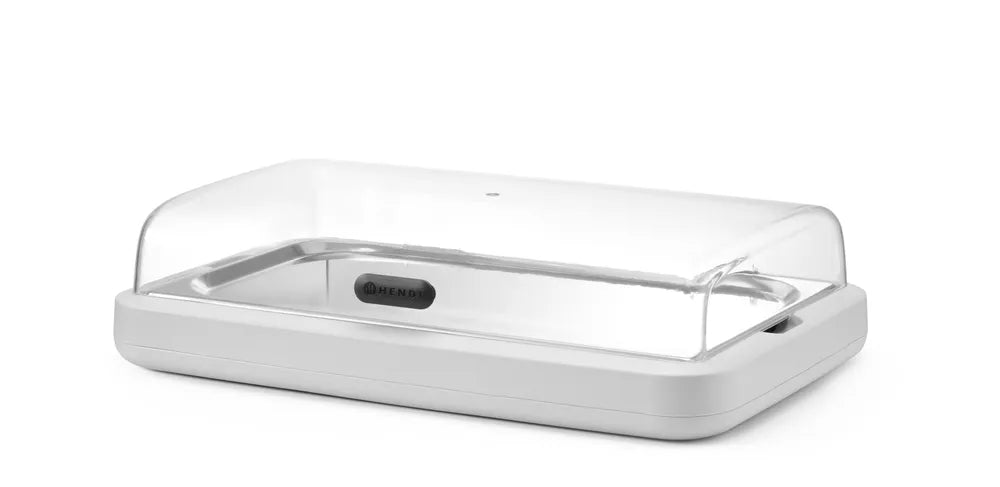 Kühldisplay UNIQ, HENDI, designed by Robert Bronwasser, GN 1/1, Grün, 593x389x(H)147mm, Rechteckig