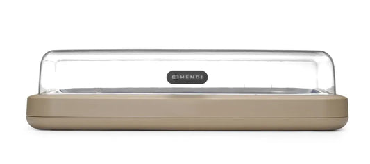 Kühldisplay UNIQ, HENDI, designed by Robert Bronwasser, GN 1/1, Beige, 593x389x(H)147mm, Rechteckig