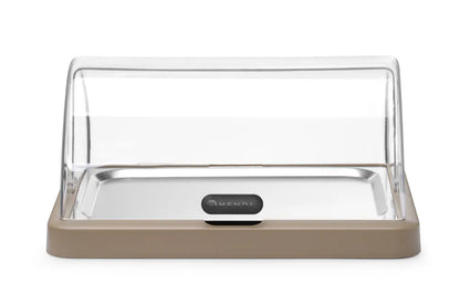 Rolltop Kühldisplay Duo UNIQ, HENDI, designed by Robert Bronwasser, Doppelt, Beige, 480x355x(H)480mm, Rechteckig