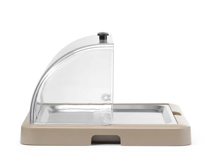 Rolltop Kühldisplay Duo UNIQ, HENDI, designed by Robert Bronwasser, Doppelt, Grün, 480x355x(H)480mm, Rechteckig