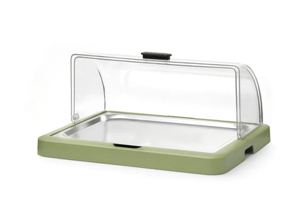 Rolltop Kühldisplay Duo UNIQ, HENDI, designed by Robert Bronwasser, Doppelt, Beige, 480x355x(H)480mm, Rechteckig