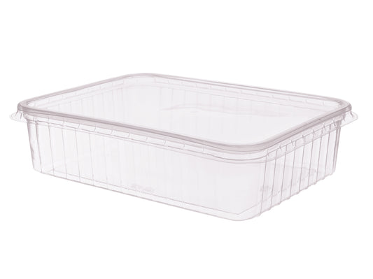 Verpackungsbecher eckig PP 300ml mit Deckel 108x81x59mm - 1000 Stück