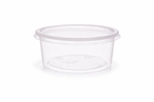 Verpackungsbecher rund PP 200ml mit Deckel H:43xØ101mm - 1000 Stück