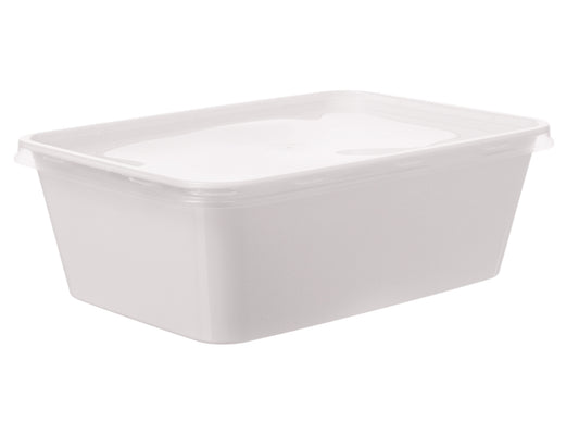Menüschalen PP ungeteilt 750ml mit Deckel 175x119x59mm - 500 Stück