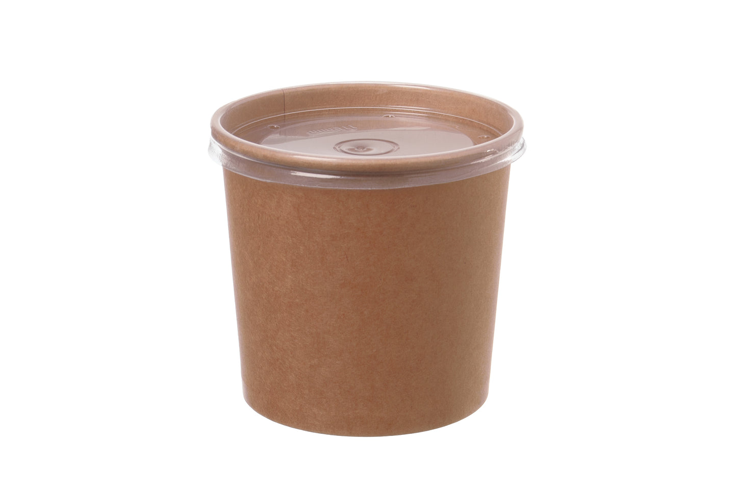 Suppenbecher Pappe PE 750ml mit Dampfloch-Deckel - 500 Stück