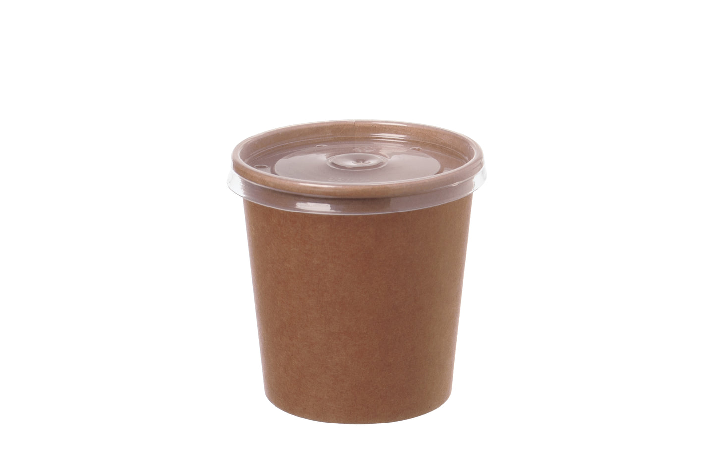 Suppenbecher Pappe 480ml mit Dampfloch-Deckel - 500 Stück