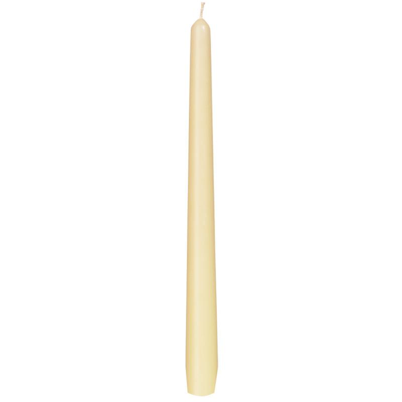 SPITZKERZE CHAMPAGNER CREME Leuchterkerze Spitzkerze champagner 25cm - 100 Stück