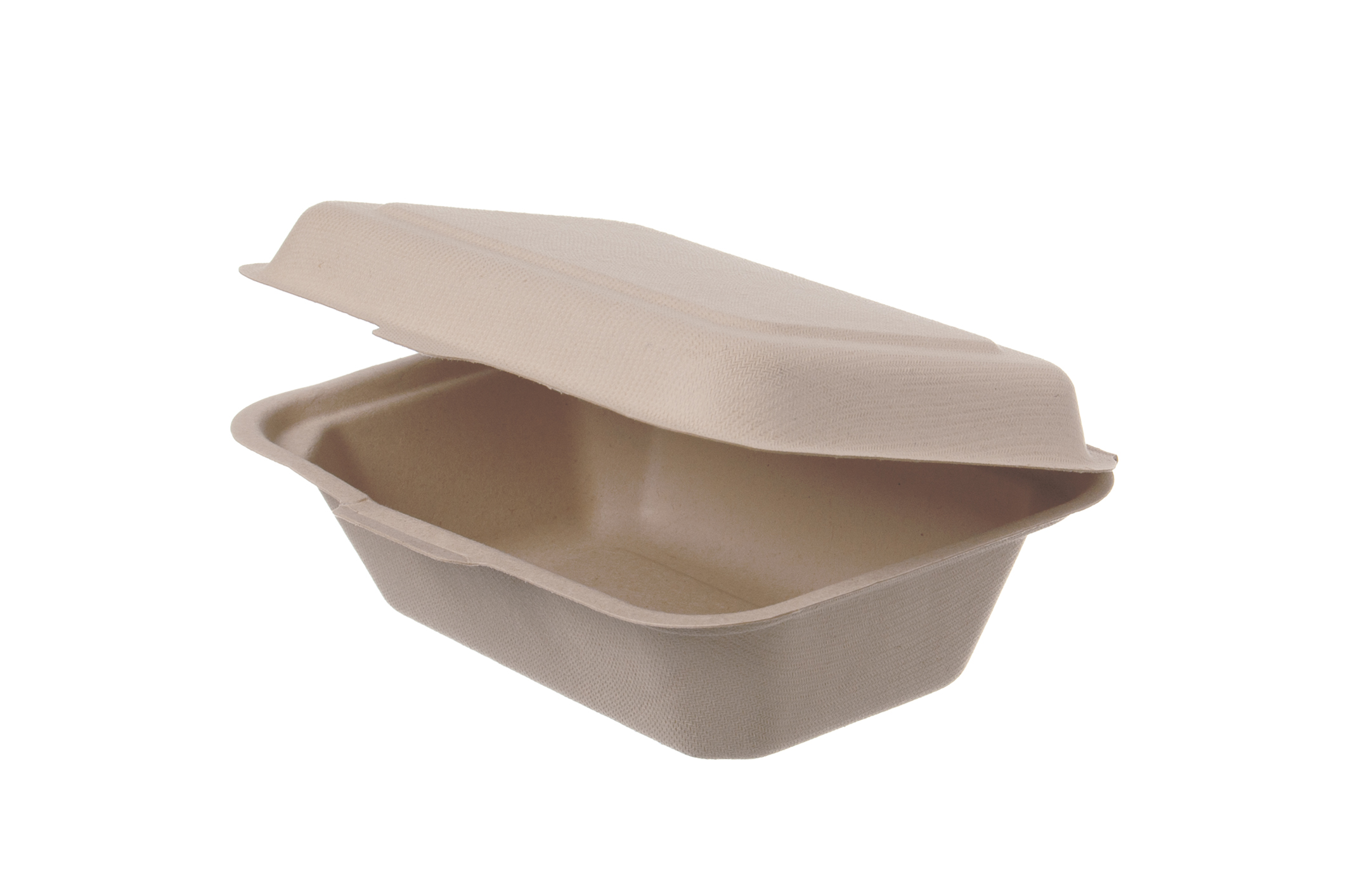 LUNCHBOX MENÜBOX BAGASSE ECO NACHHALTIG Lunchbox Menübox ungeteilt Bagasse 530ml - 300 Stück