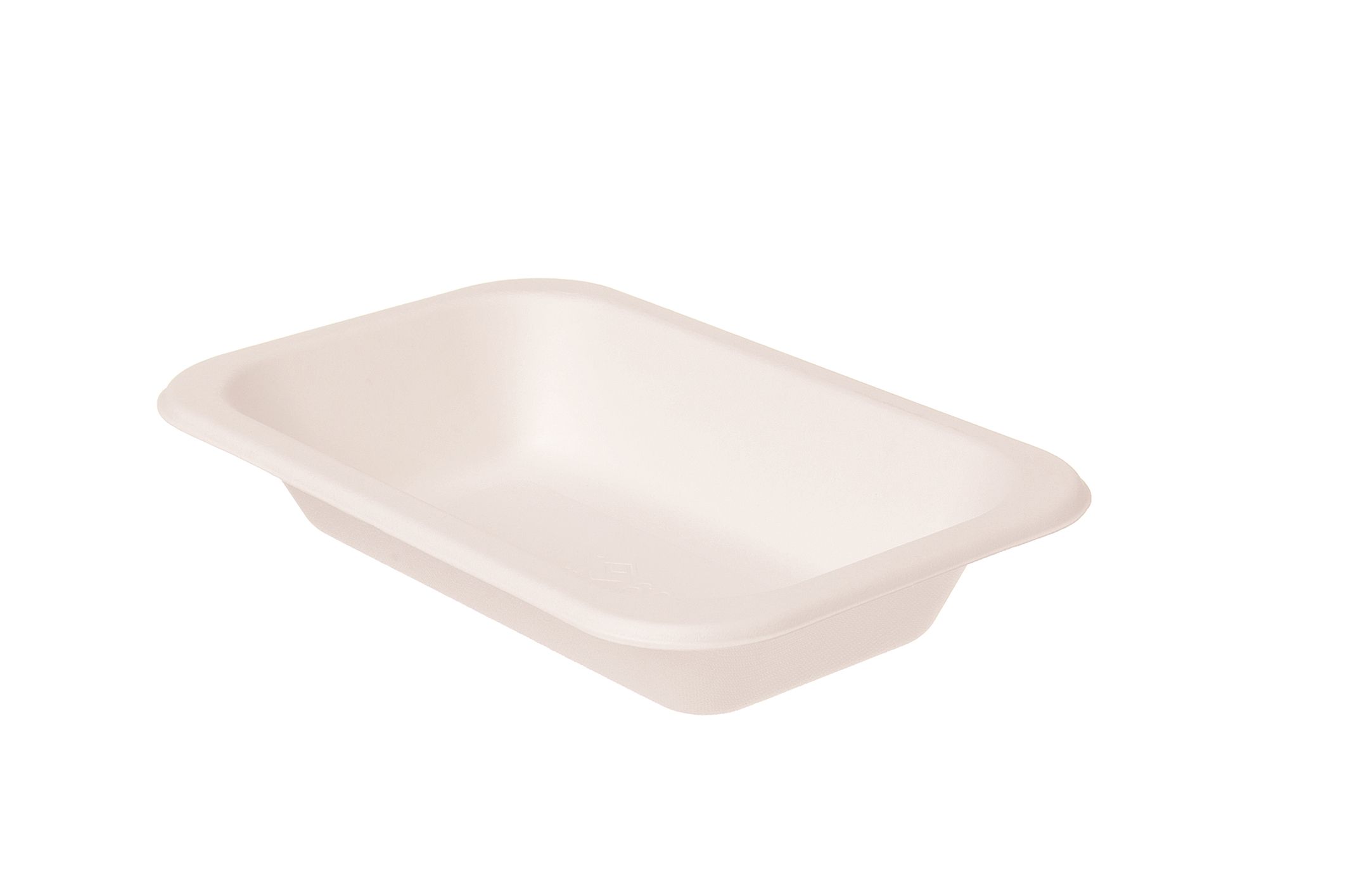 Siegelschale 608BG ungeteilt Bagasse 240x150x42mm - 500 Stück