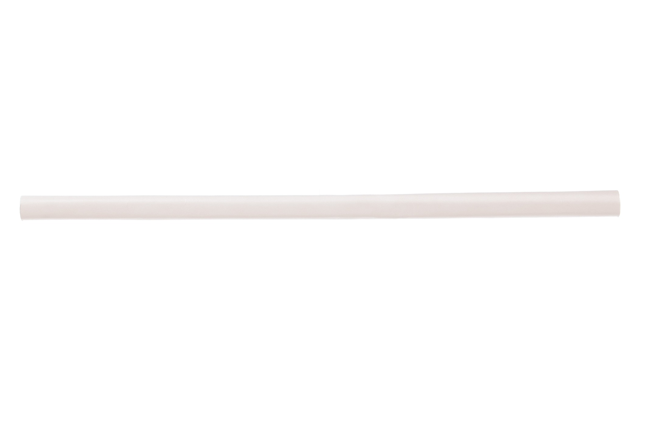 Heißgetränke Trinkhalm Papier Weiß 8x210mm - 6000 Stück
