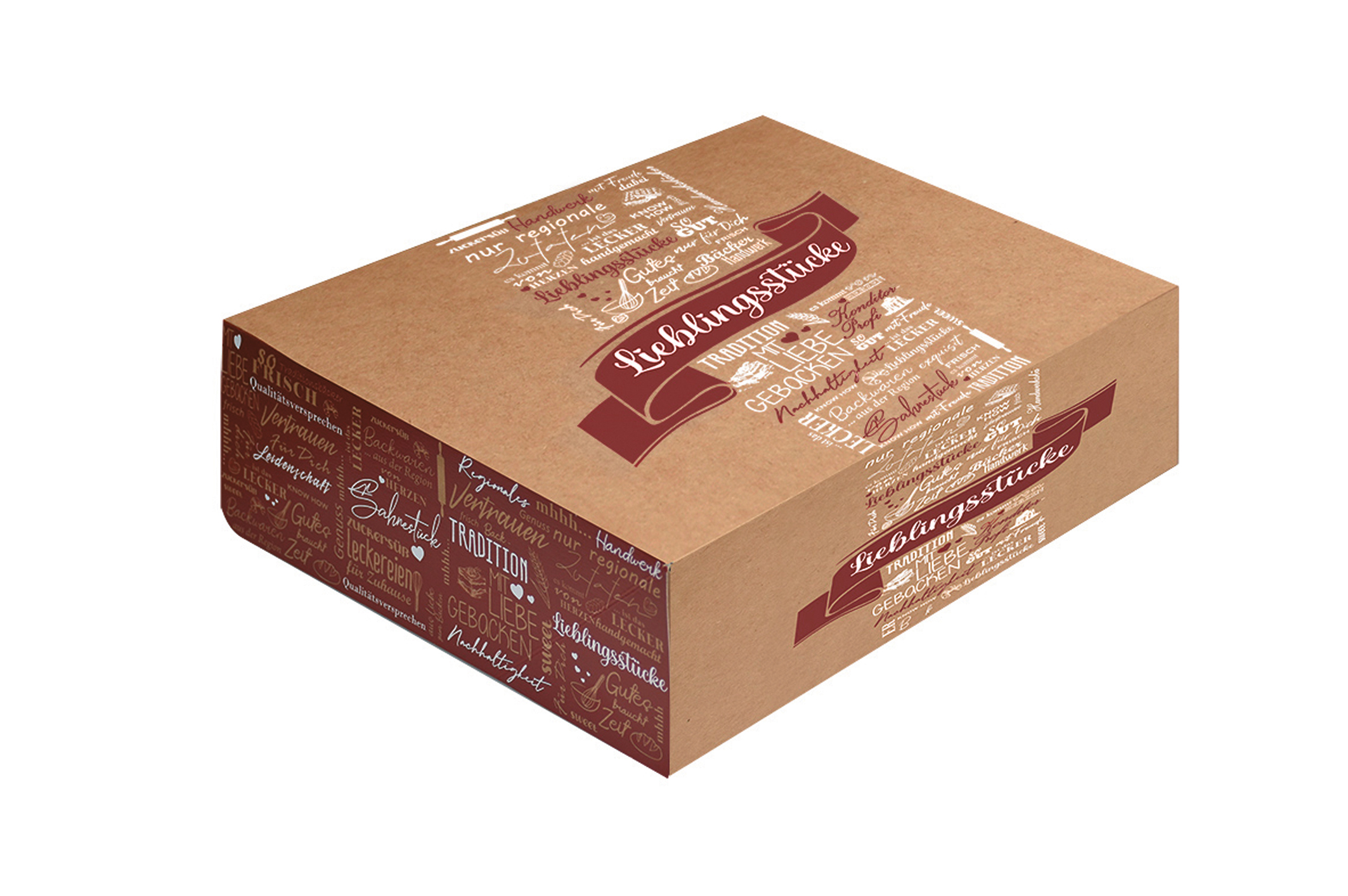 TORTENKARTON PAPPE Eco Tortenkarton 1-teilig 310x220x80mm - 100 Stück