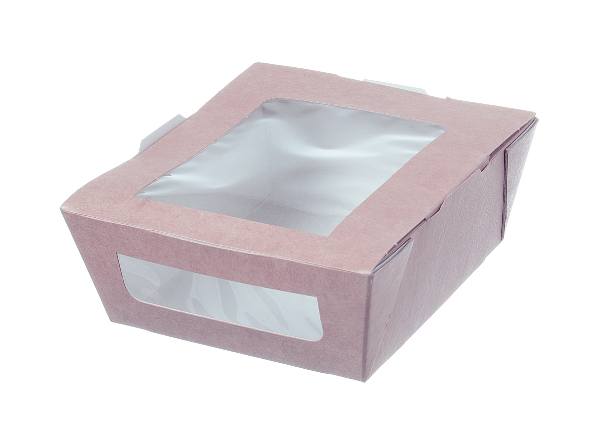 Shopbild Snackbox Pappe mit Sichtfenster 450ml - 200 Stück