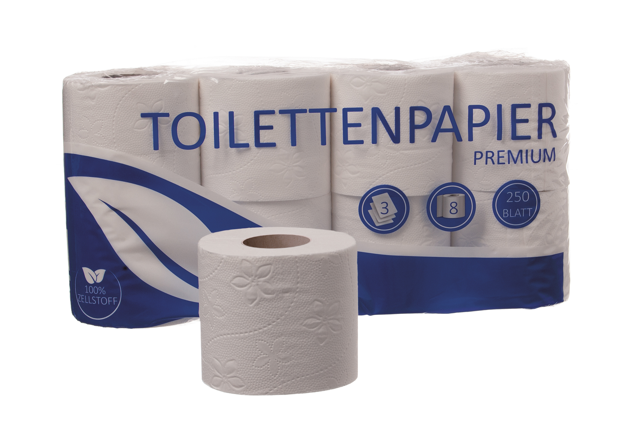 BIO EU ECOLABEL TOILETTENPAPIER 3 LAGIG ECO NACHHALTIG EU Ecolabel Toilettenpapier 250 Blatt - 3-lagig - 64 Rollen