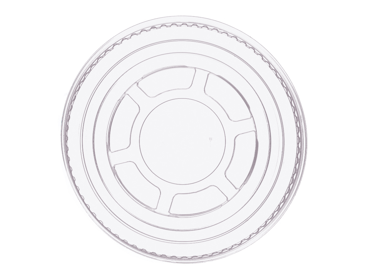 Smoothie Cup Flachdeckel rPET ohne Loch 95mm - 800 Stück