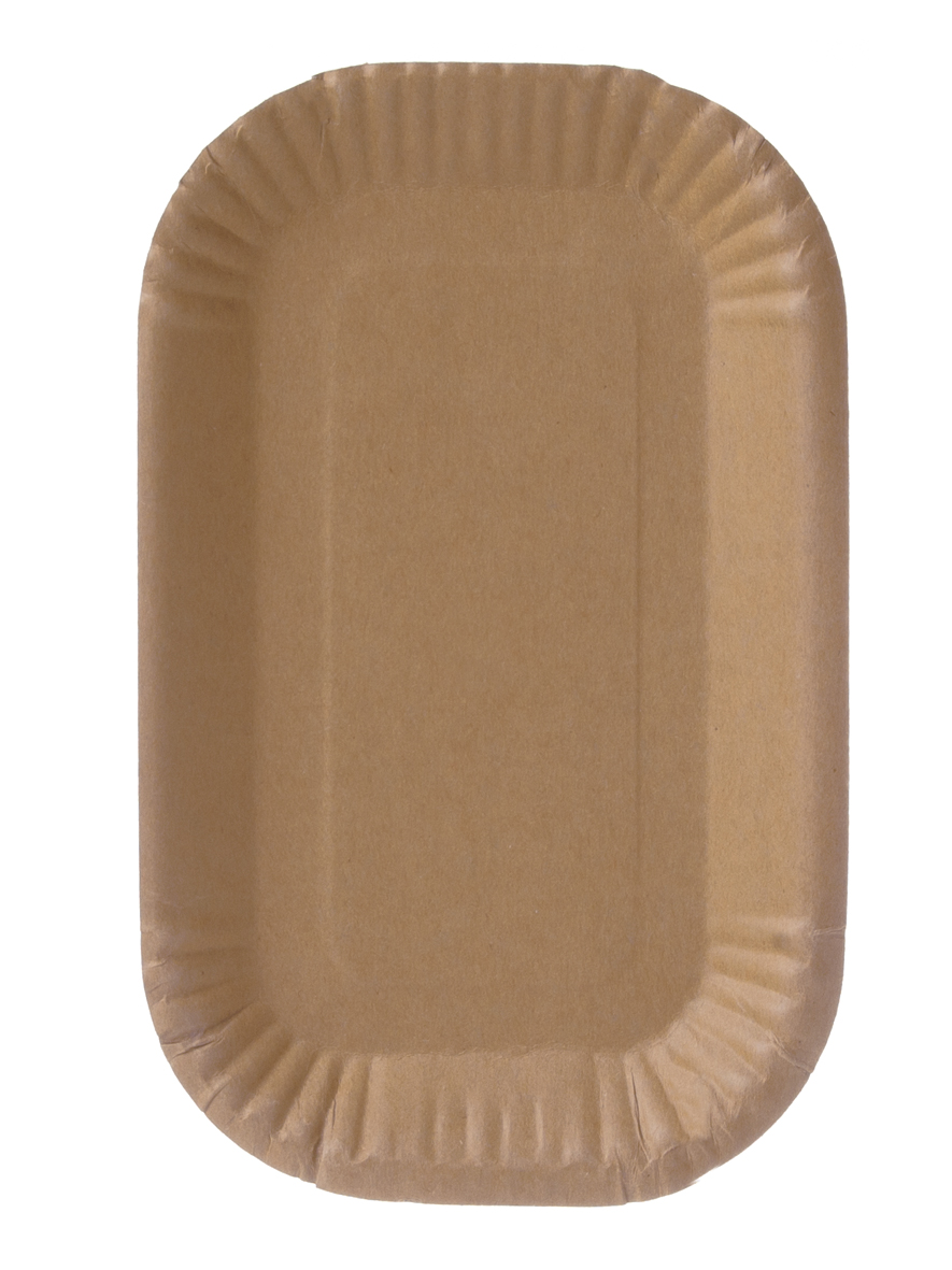 Shopbild Bio Pommesschale Pappschale Snackschale braun 15x23x2 cm - 1000 Stück