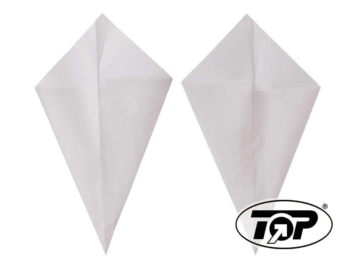 Shopbild Papiertüte Spitztüte 1/16 weiß 14x14cm - 1000 Stück