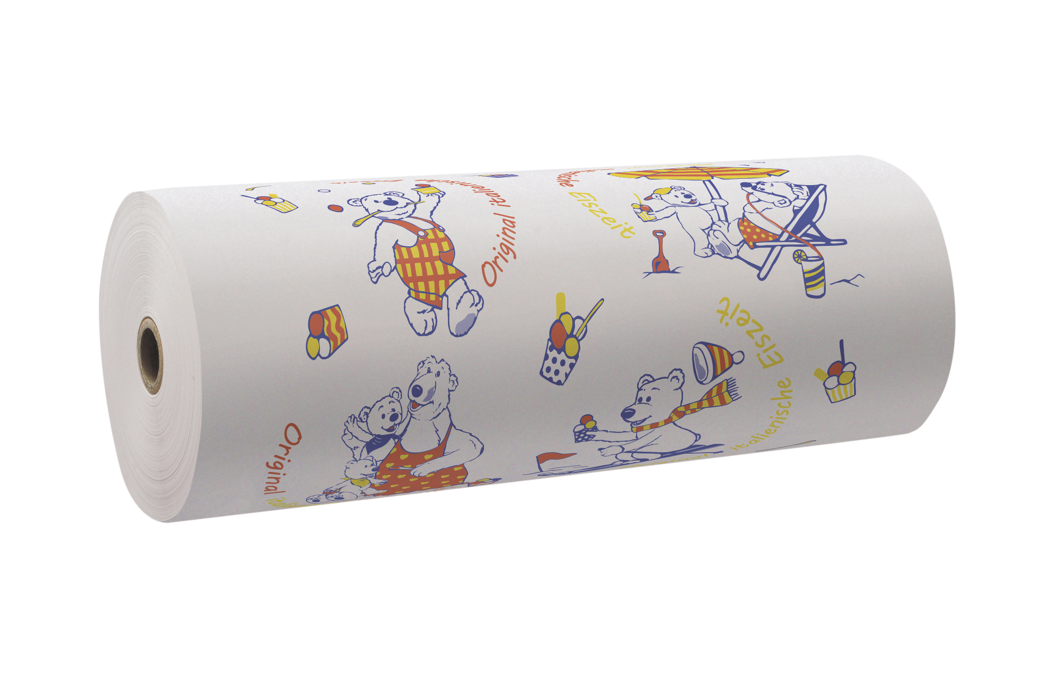 ROLLENPAPIER EISPAPIER Rollenpapier Eispapier Motiv Eisbär 50cm 10kg - 1 Rolle