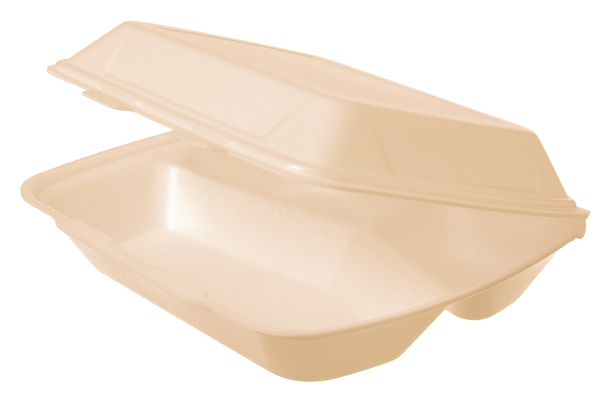 Menübox XPS IP4 1631 3-geteilt beige 245x210x72mm - 200 Stück