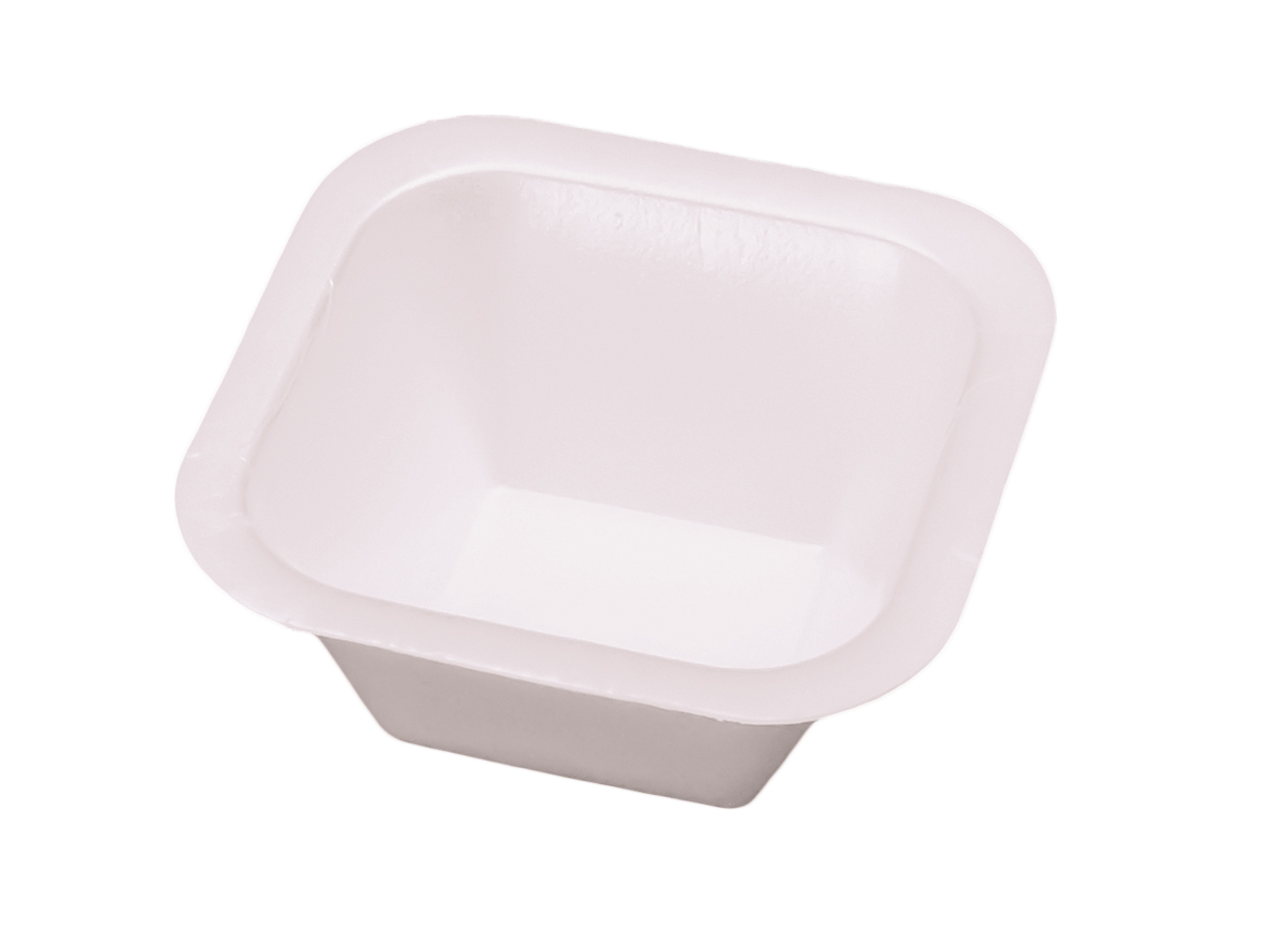 XPS SIEGELSCHALE WEISS Siegelschalen XPS Nr. 611 ungeteilt 134x134x55 mm - 1200 Stück