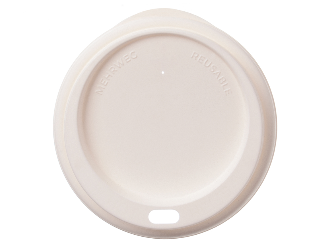 MEHRWEG KAFFEEBECHER Deckel zu Mehrweg Kaffeebecher ALL REUSEABLE - 50 Stück