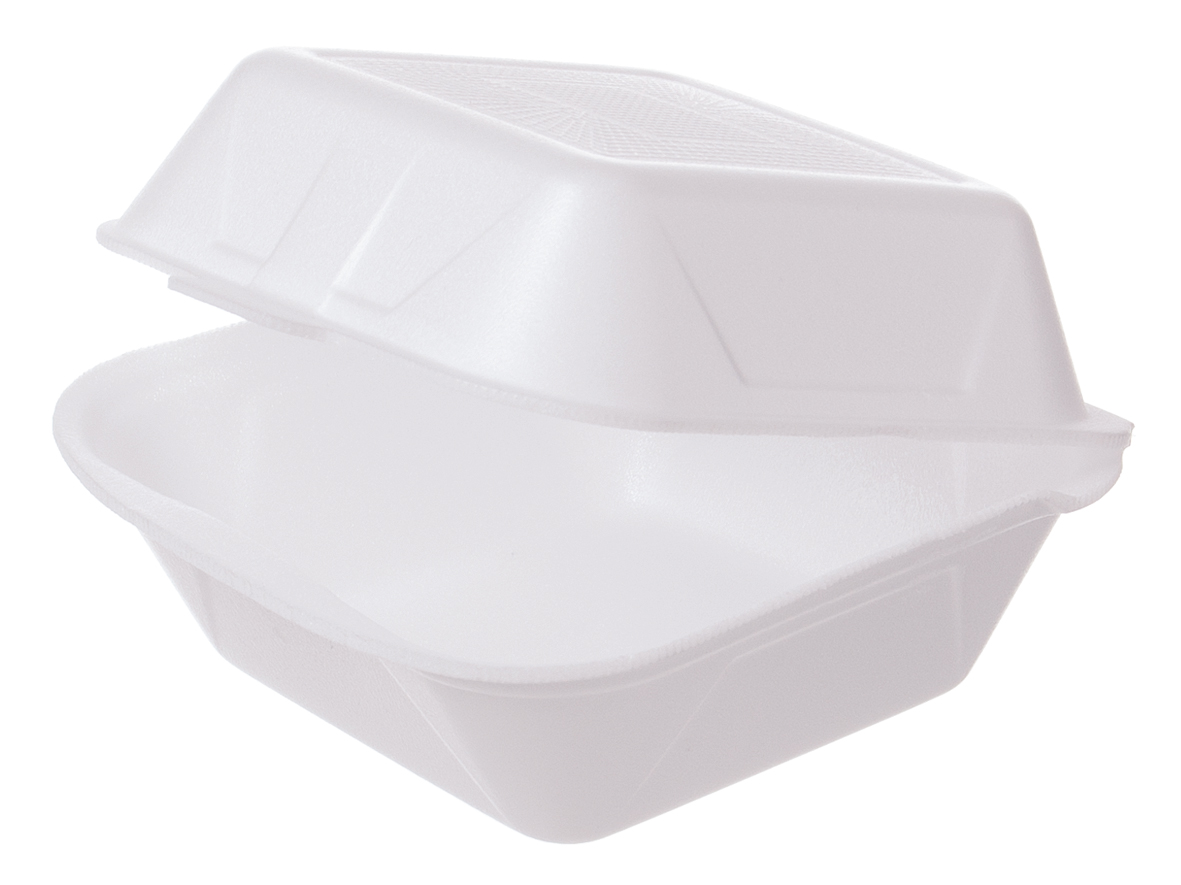 BURGERBOX HAMBURGERBOX XPS KUNSTSTOFF Burgerbox XPS IP6 1672 weiß 155x155x80mm - 500 Stück