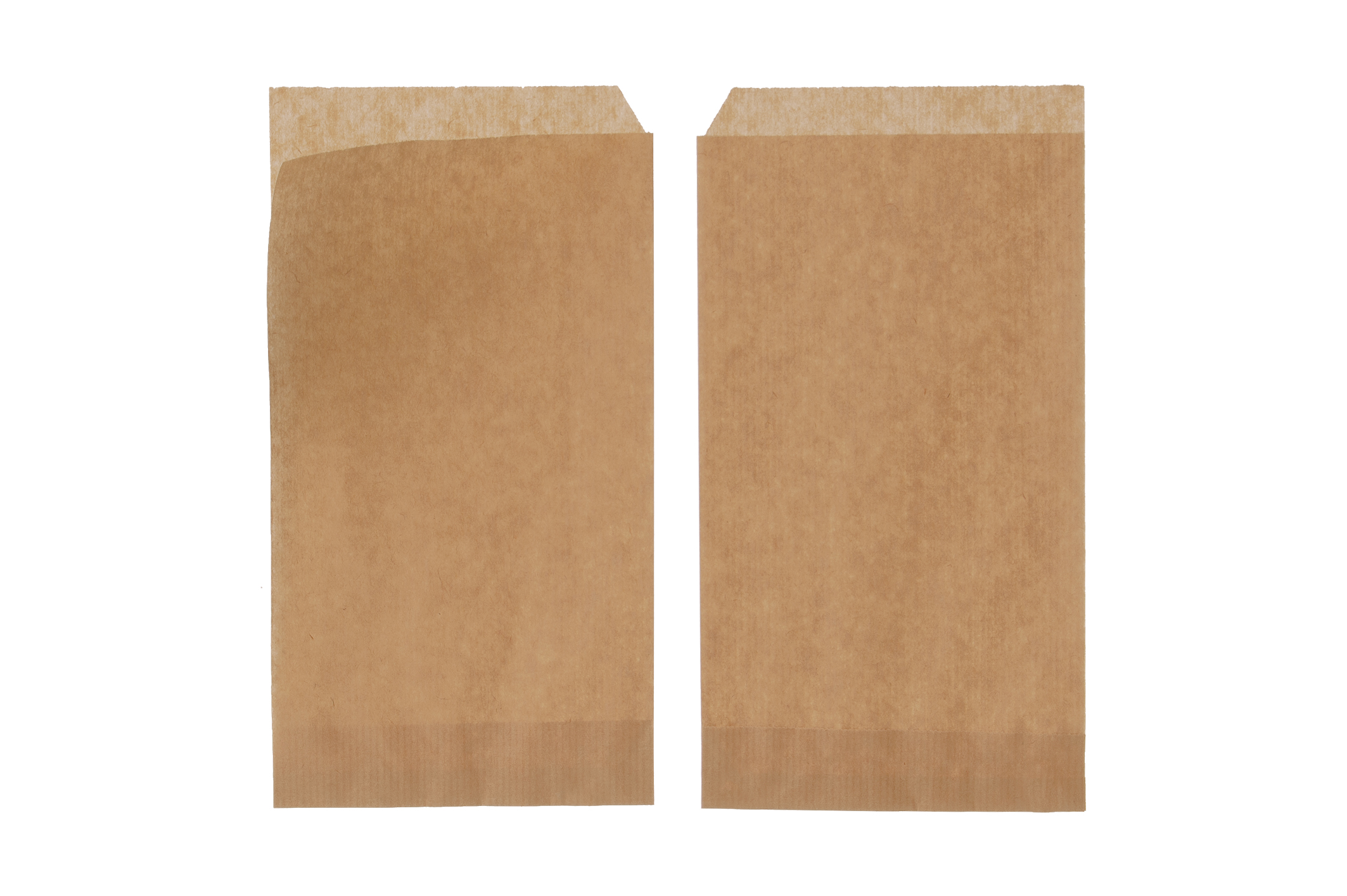 Shopbild Snackbeutel Snacktasche Braun 12x23 cm zweiseitig offen - 1000 Stück