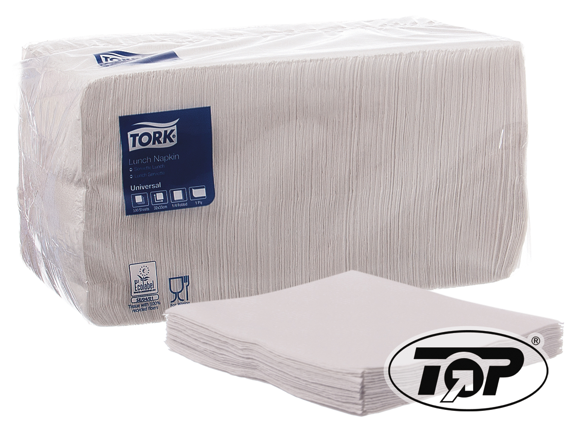 EINWEG ZELLSTOFF PRÄGE SERVIETTEN WEISS GEPRÄGT ECO NACHHALTIG Prägeservietten 33x33cm 1-lagig 1/4 Falz Weiß - 4000 Stück