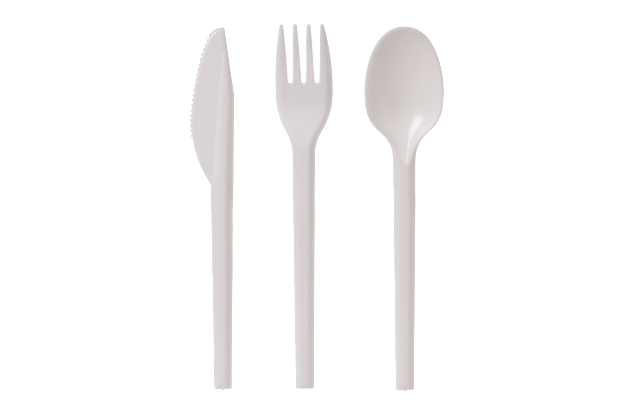 MEHRWEG BESTECK Mehrweg Gabel weiß 16cm - 2000 Stück