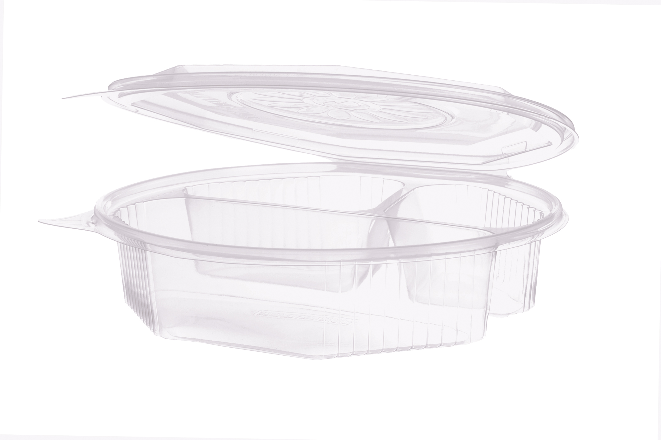 EINWEG SALATSCHALE PP Meal Klappboxen 8-eckig ungeteilt 215x220x57mm - 100 Stück