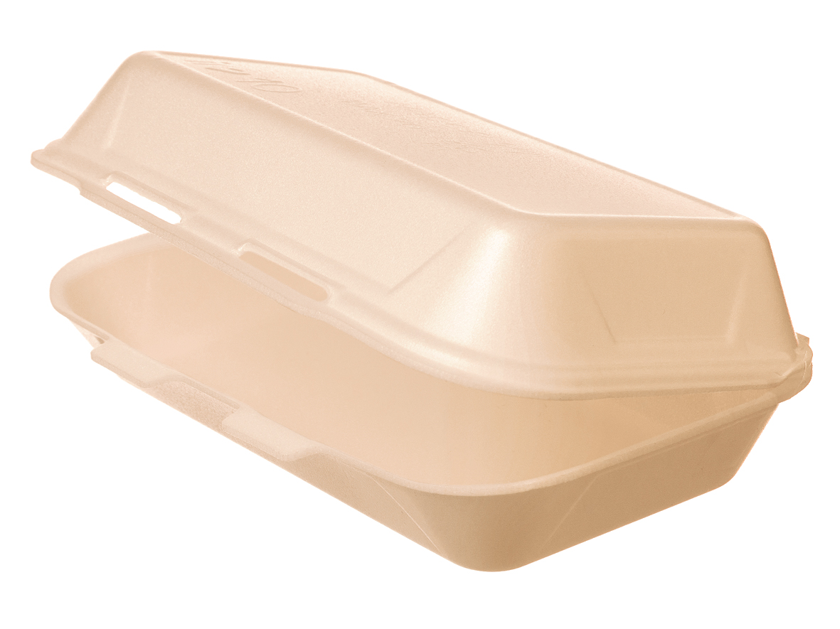 MENÜBOX XPS KUNSTSTOFF Menübox XPS IP4 1629 ungeteilt beige 245x210x72mm - 200 Stück
